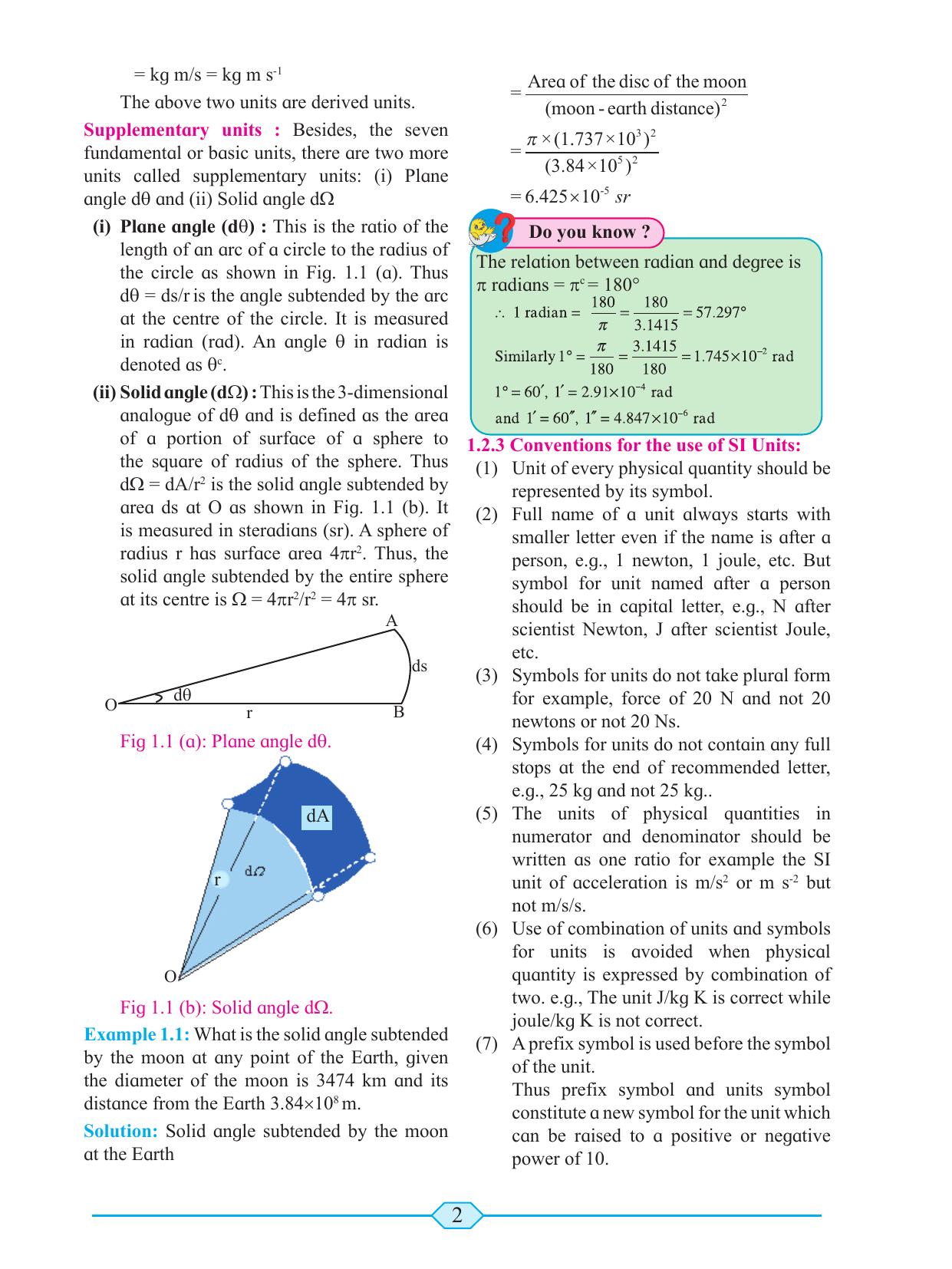 Maharashtra Board Class 11 Physics Textbook - Page 12