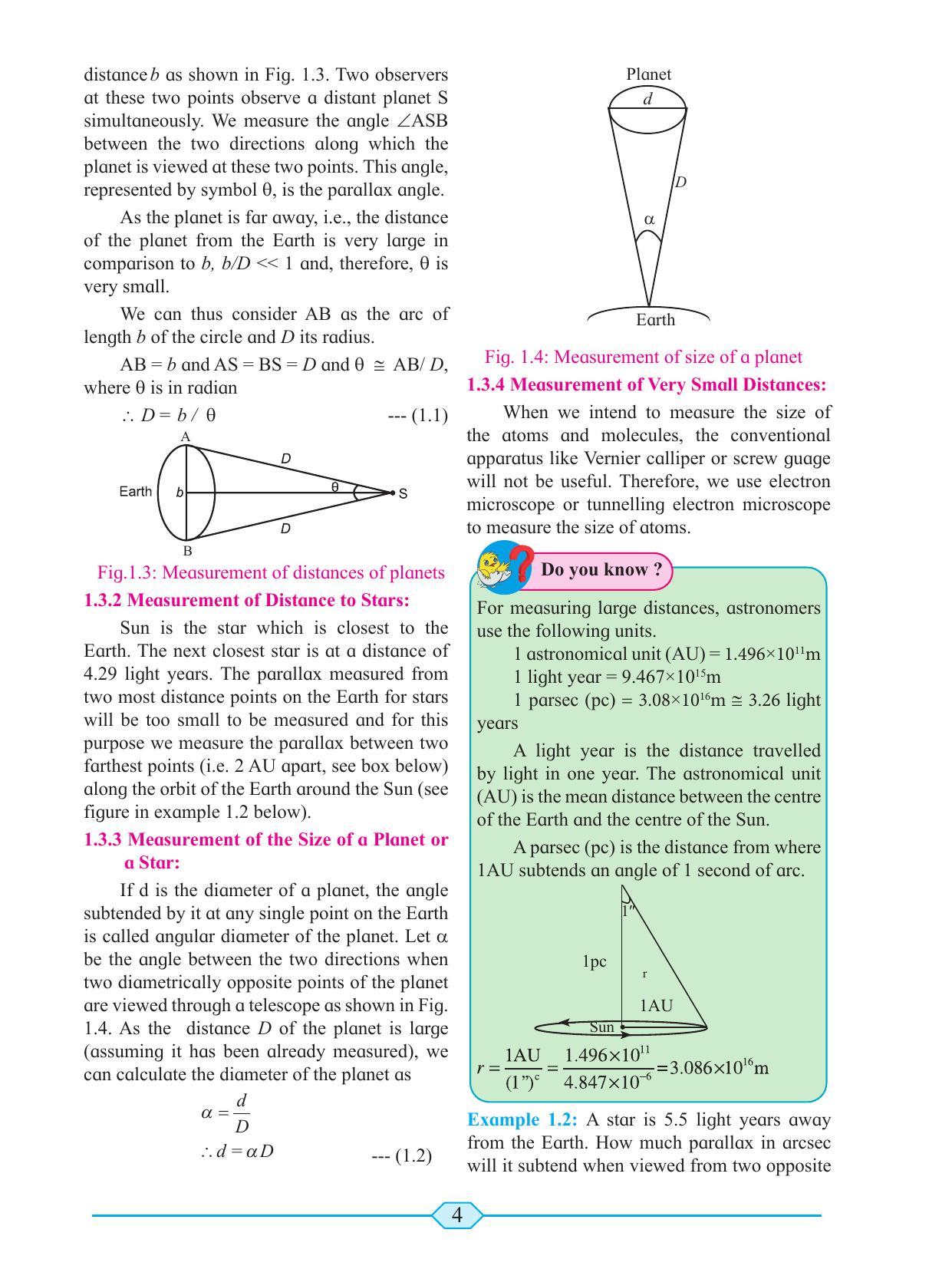 Maharashtra Board Class 11 Physics Textbook - Page 14