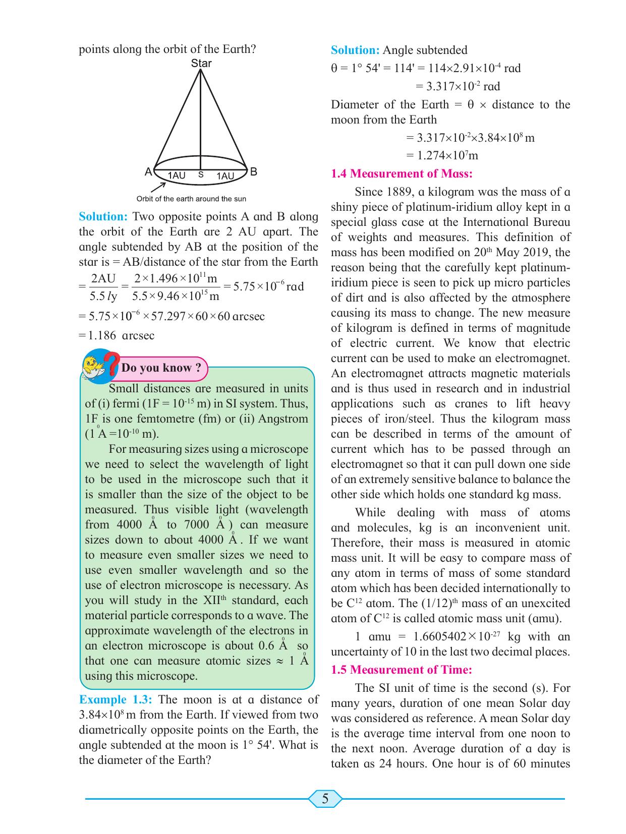 Maharashtra Board Class 11 Physics Textbook - Page 15