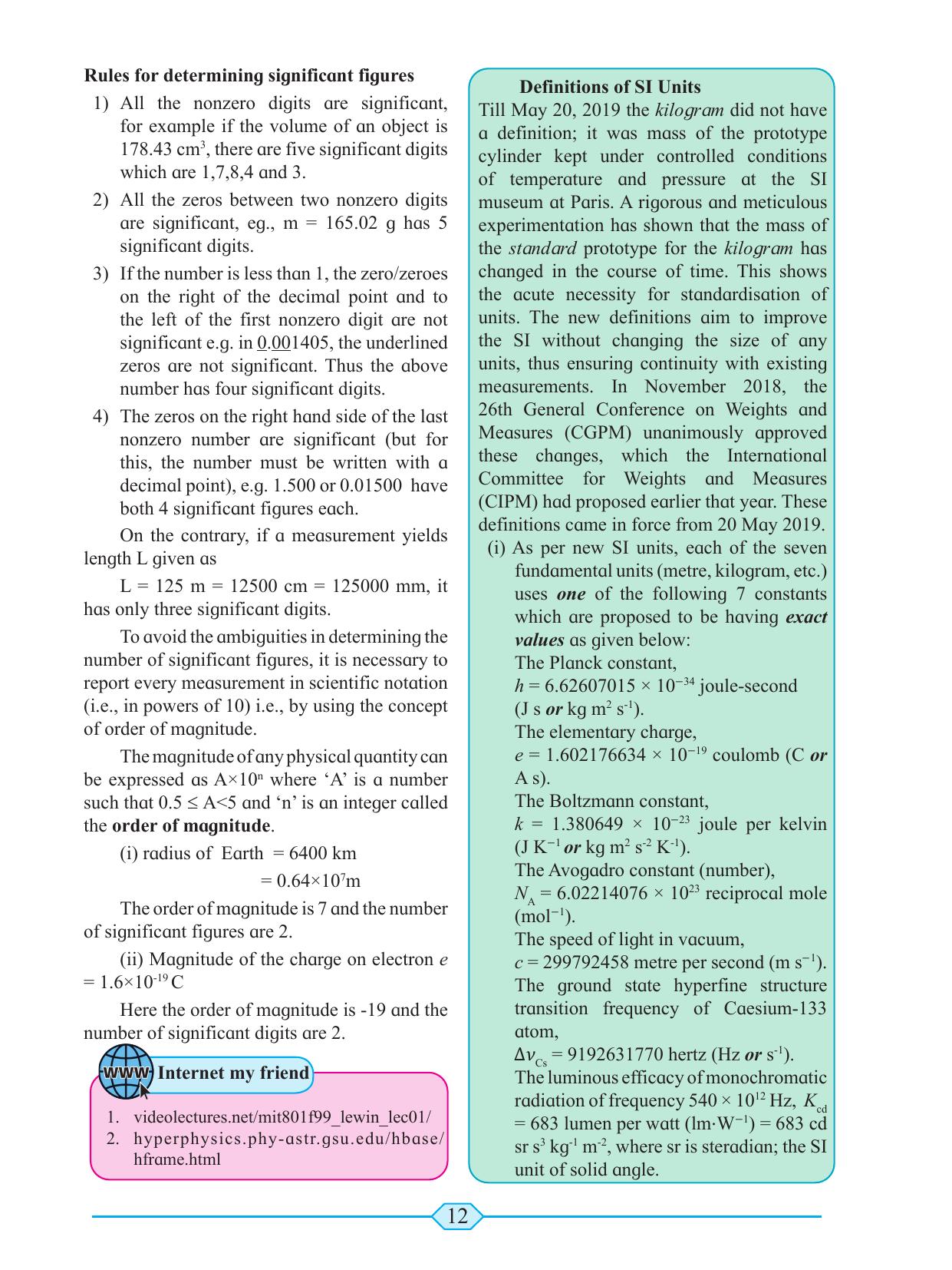 Maharashtra Board Class 11 Physics Textbook - Page 22