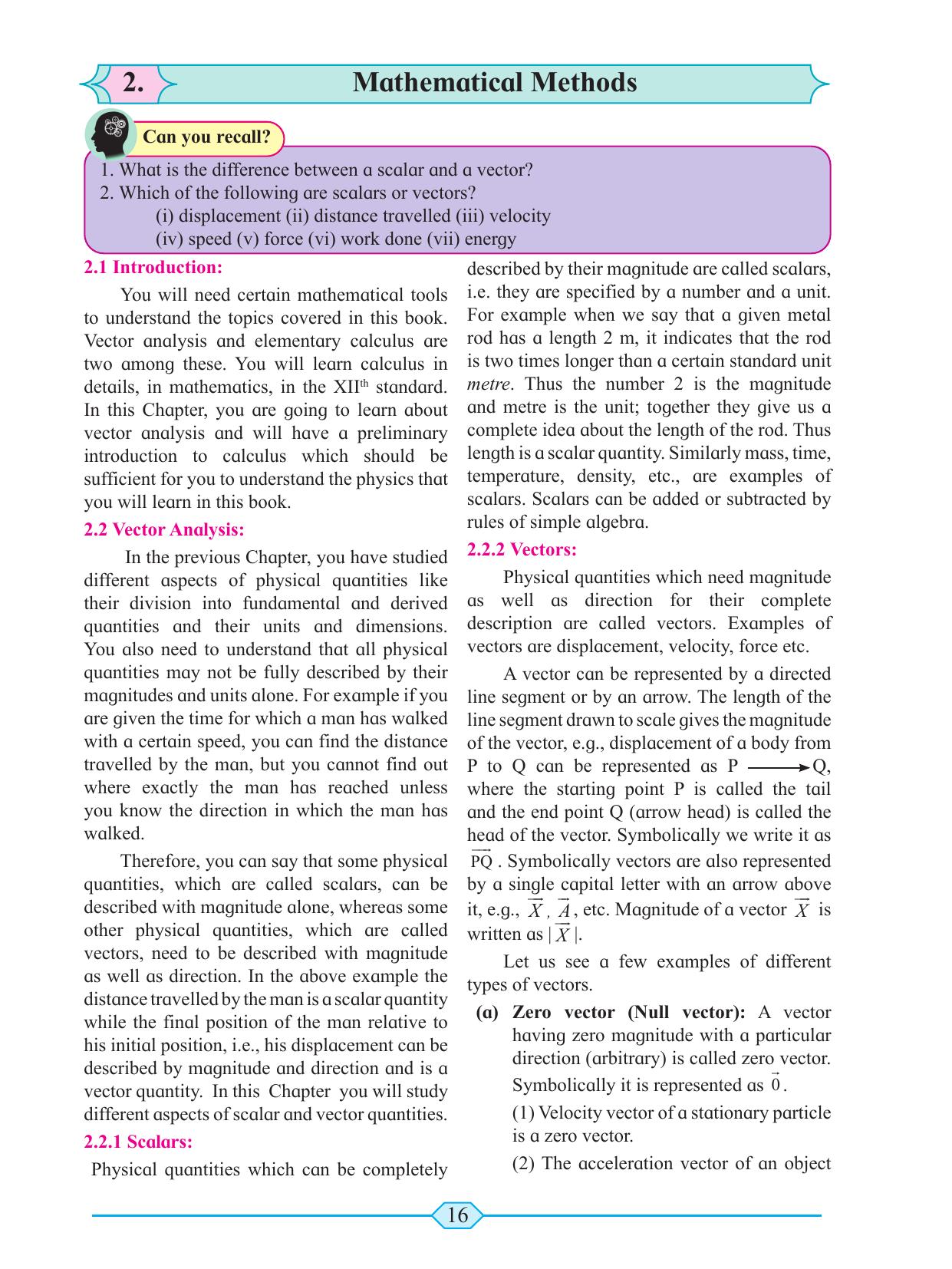 Maharashtra Board Class 11 Physics Textbook - Page 26