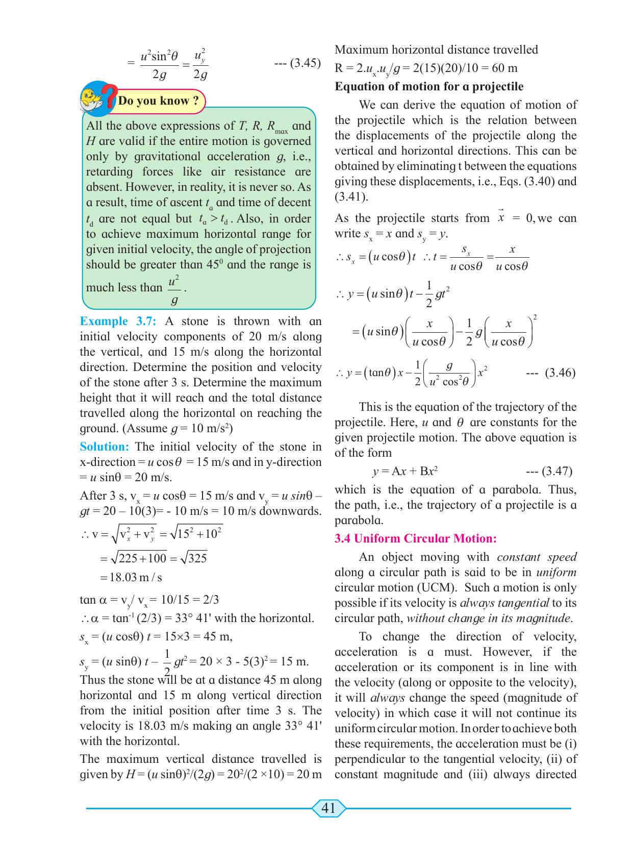 Maharashtra Board Class 11 Physics Textbook - Page 51