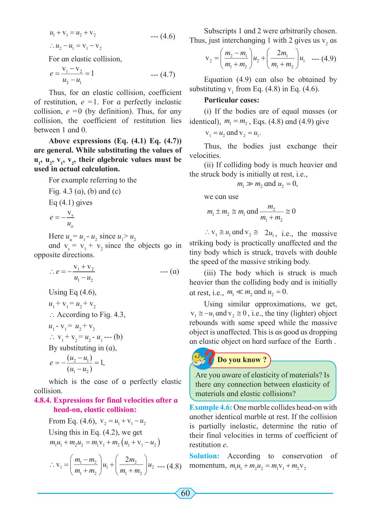 Maharashtra Board Class 11 Physics Textbook - Page 70
