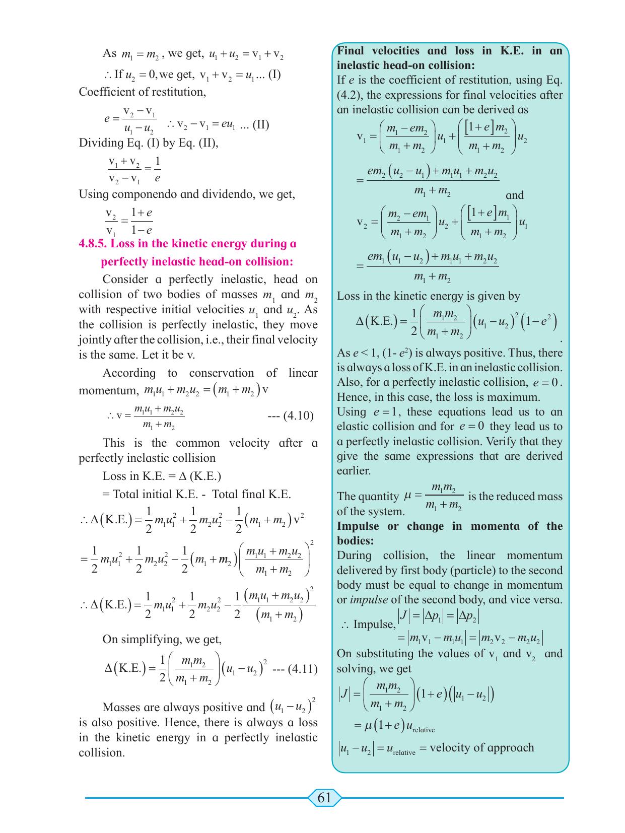 Maharashtra Board Class 11 Physics Textbook - Page 71