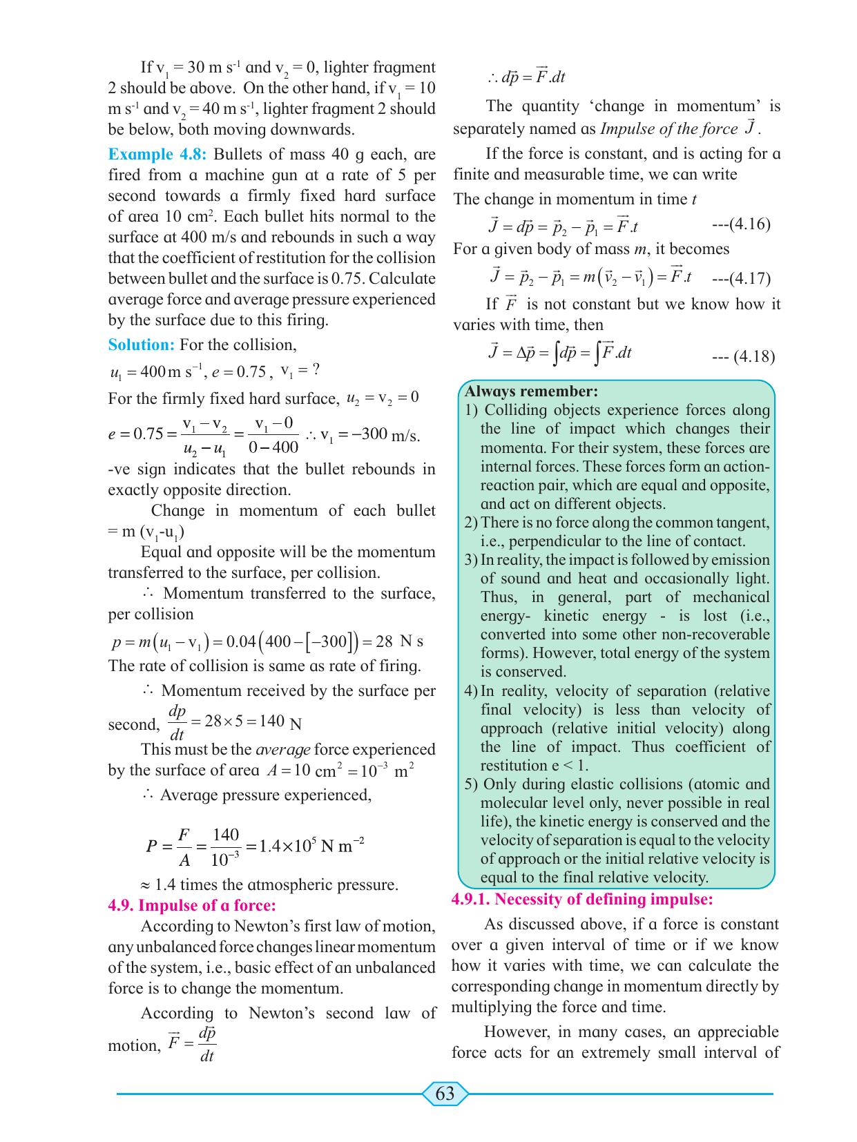 Maharashtra Board Class 11 Physics Textbook - Page 73
