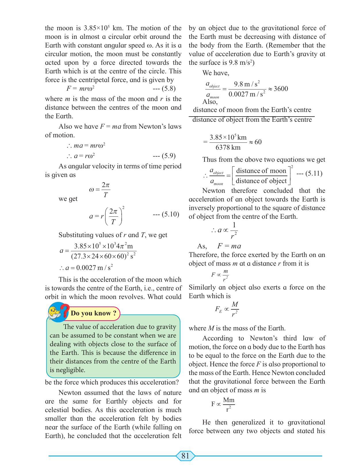 Maharashtra Board Class 11 Physics Textbook - Page 91