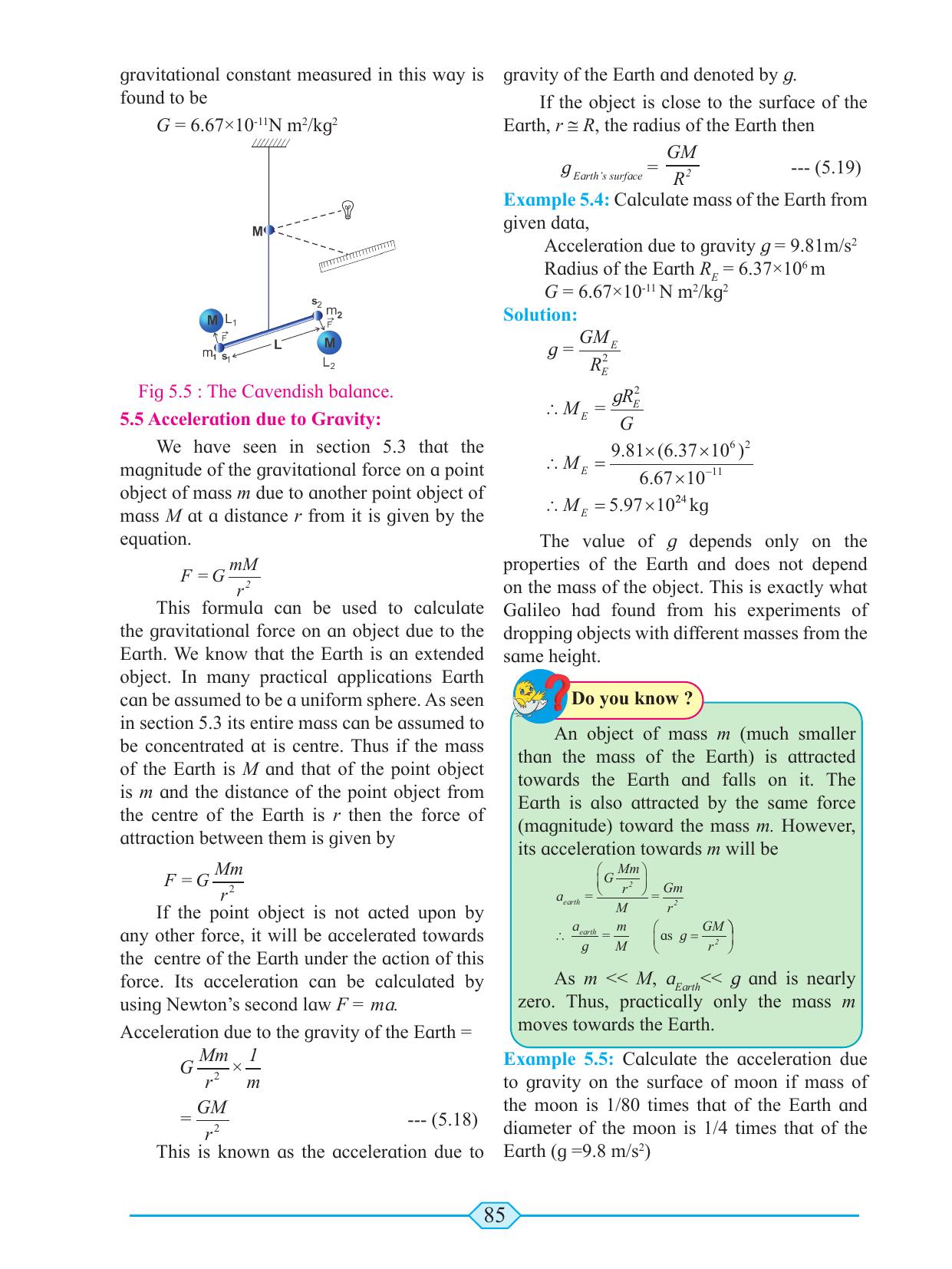 Maharashtra Board Class 11 Physics Textbook - Page 95