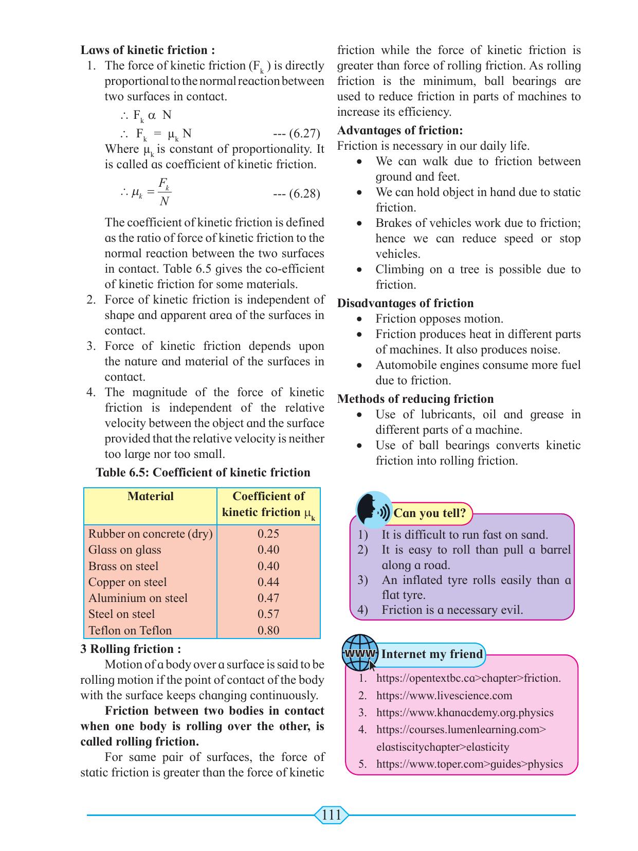 Maharashtra Board Class 11 Physics Textbook - Page 121