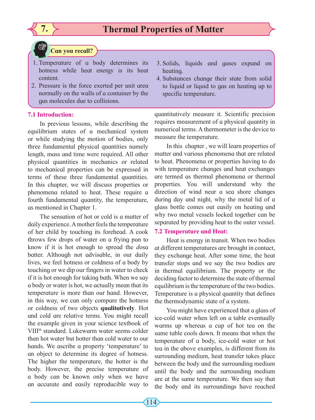 Maharashtra Board Class 11 Physics Textbook - Page 124