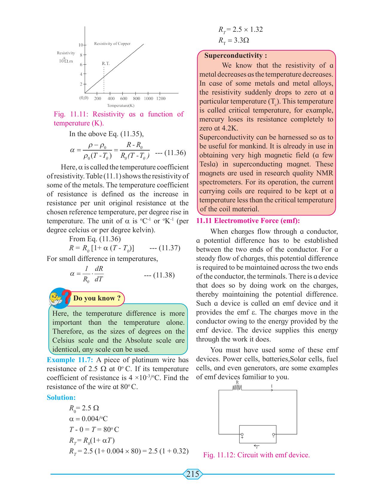 Maharashtra Board Class 11 Physics Textbook - Page 225
