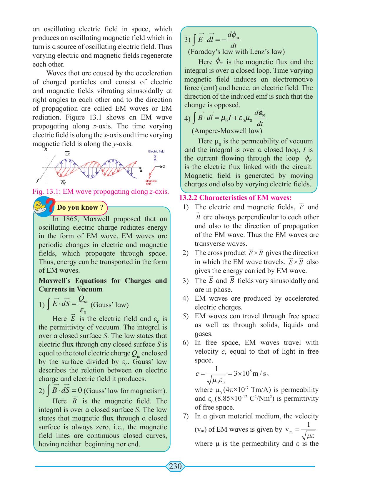 Maharashtra Board Class 11 Physics Textbook - Page 240