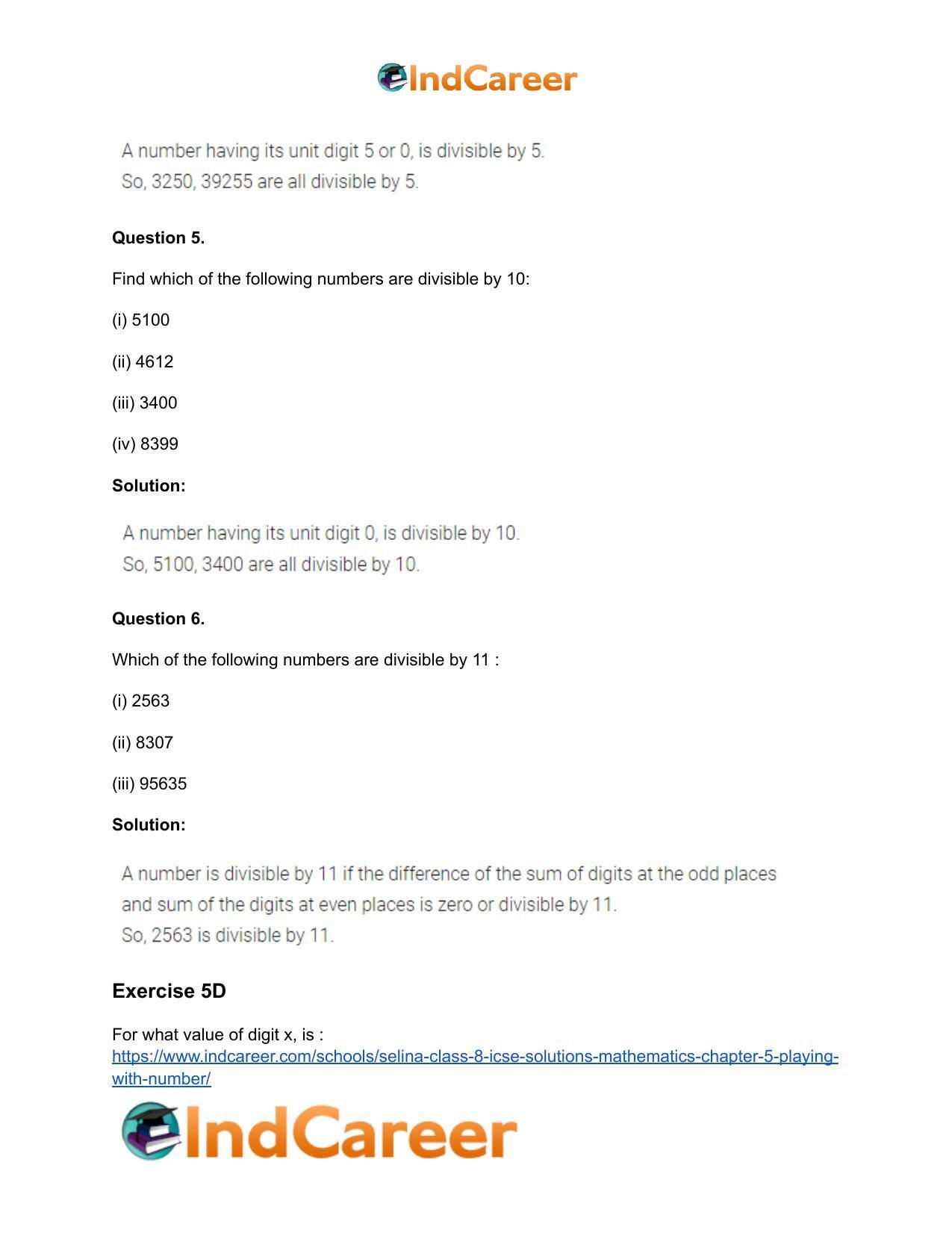 Selina Class 8 ICSE Solutions Mathematics : Chapter 5- Playing with Number - Page 18