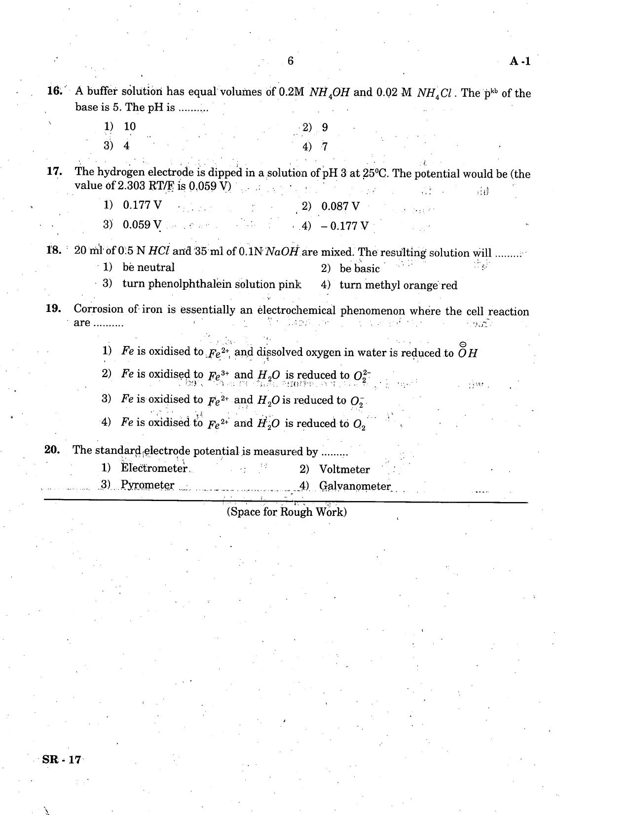 KCET Chemistry 2005 Question Papers - Page 6