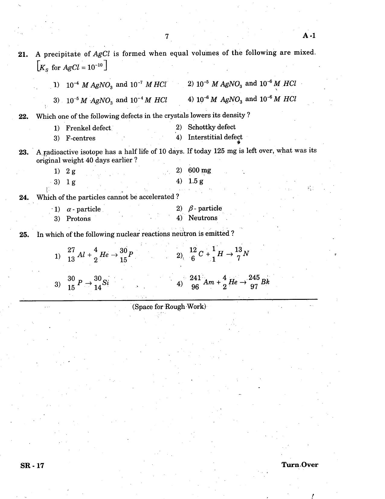 KCET Chemistry 2005 Question Papers - Page 7