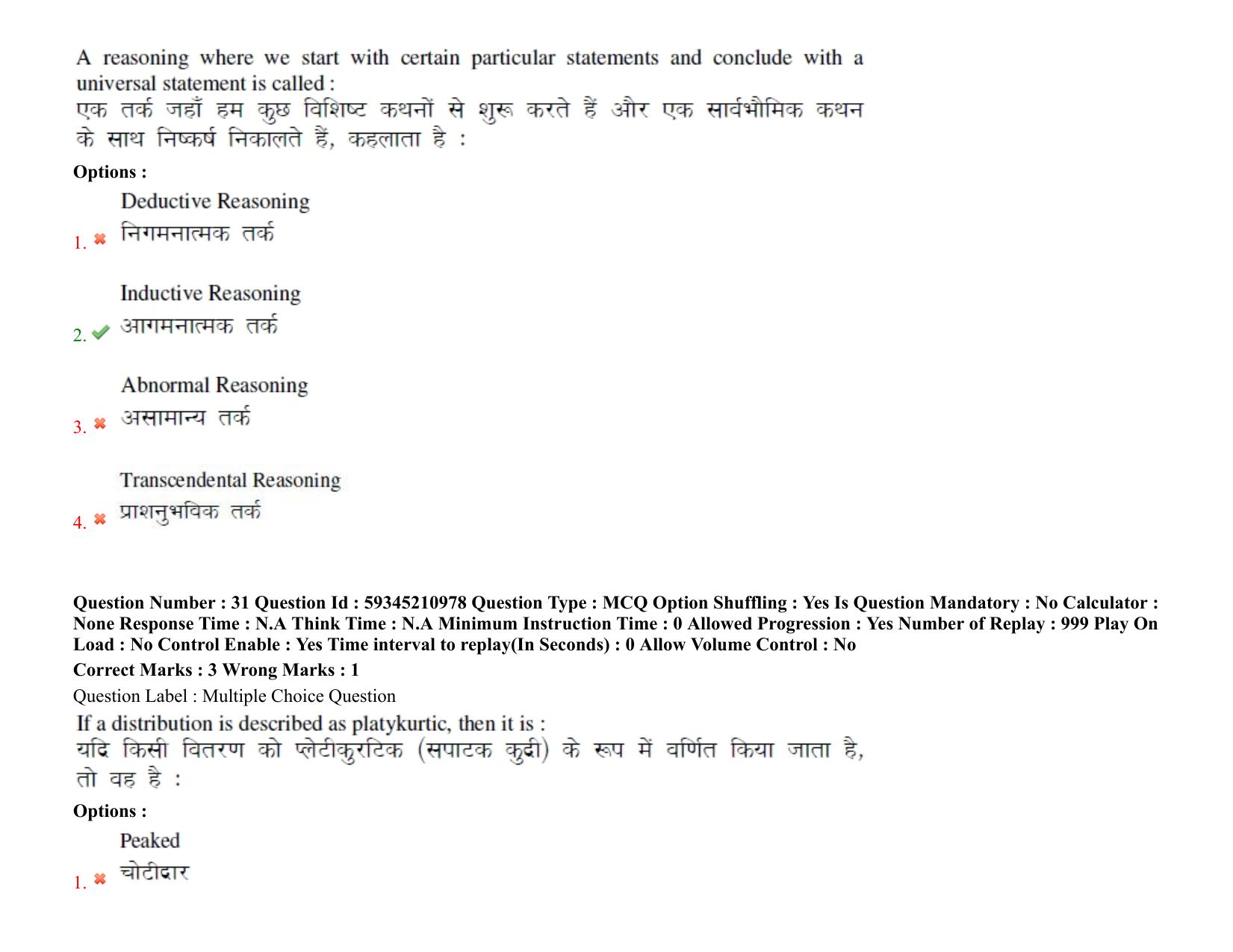 BHU RET Vikrit Vigyan 2021 Question Paper - Page 26