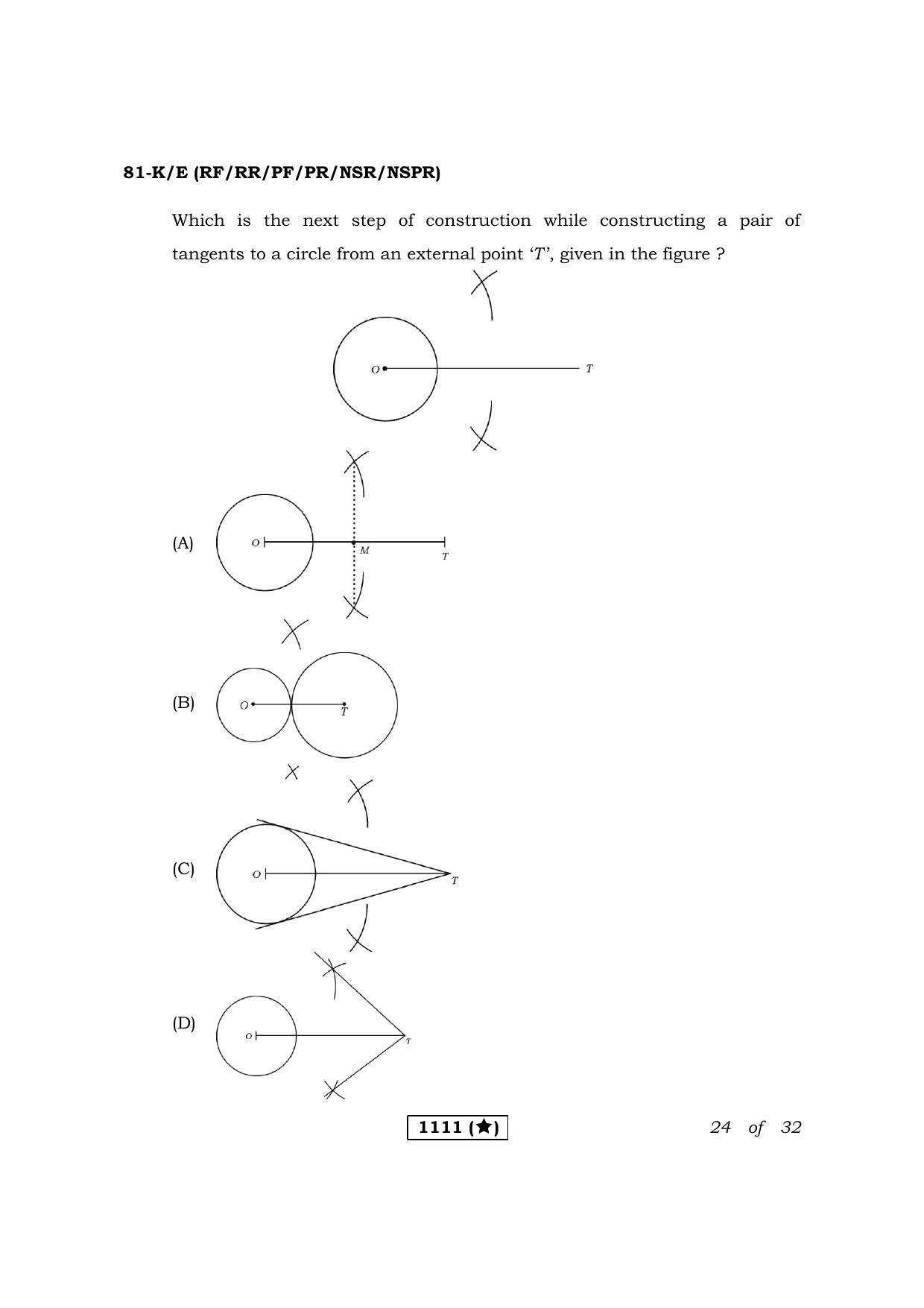 Karnataka SSLC Maths Kannada/English Medium Question Paper 2021 - Page 24