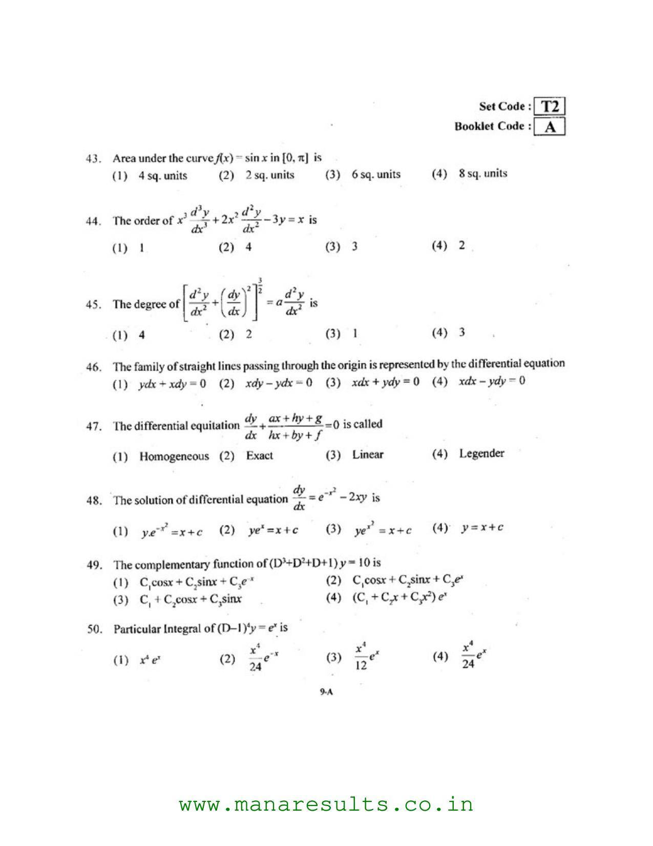 AP ECET 2016 Chemical Engineering Old Previous Question Papers - Page 8