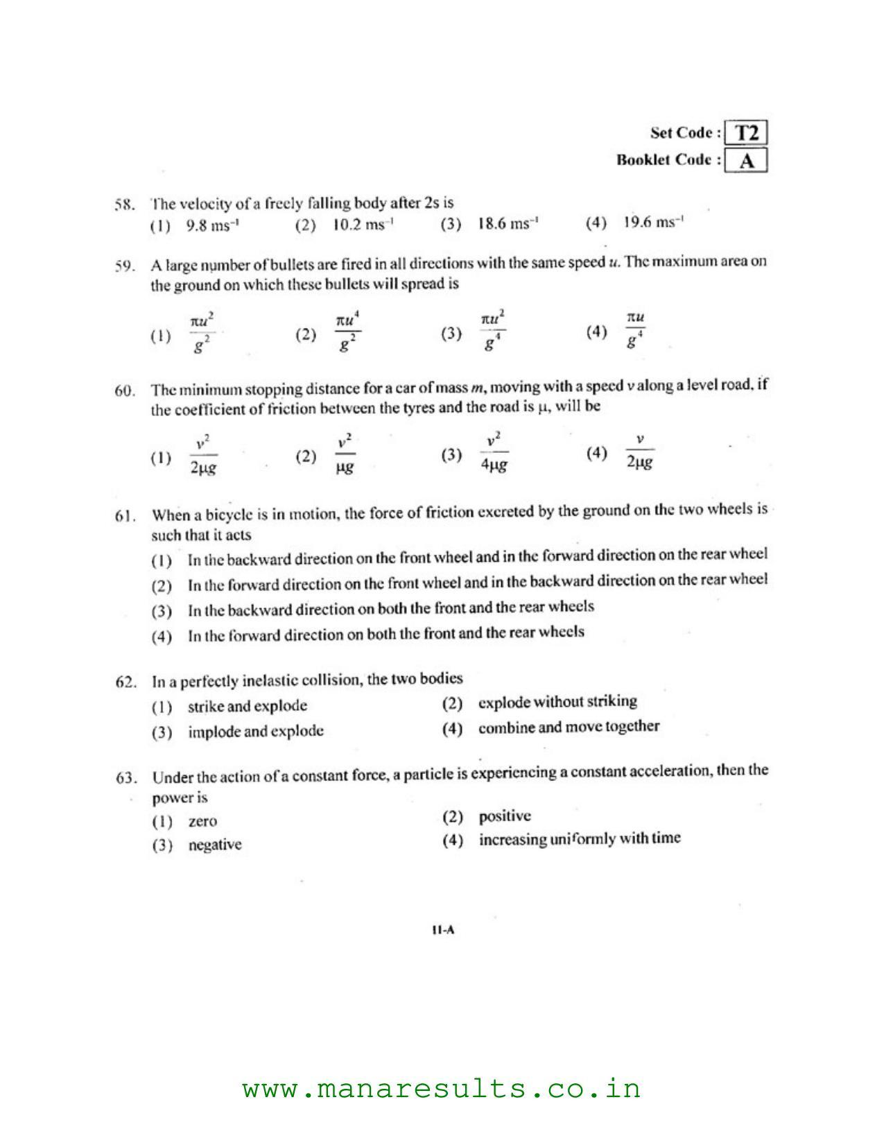 AP ECET 2016 Chemical Engineering Old Previous Question Papers - Page 10