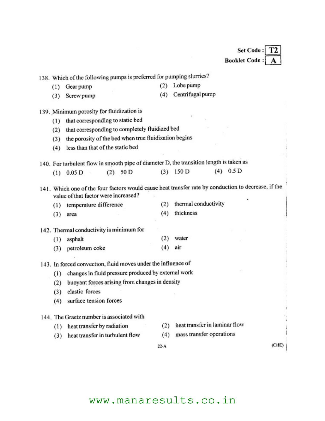 AP ECET 2016 Chemical Engineering Old Previous Question Papers - Page 19