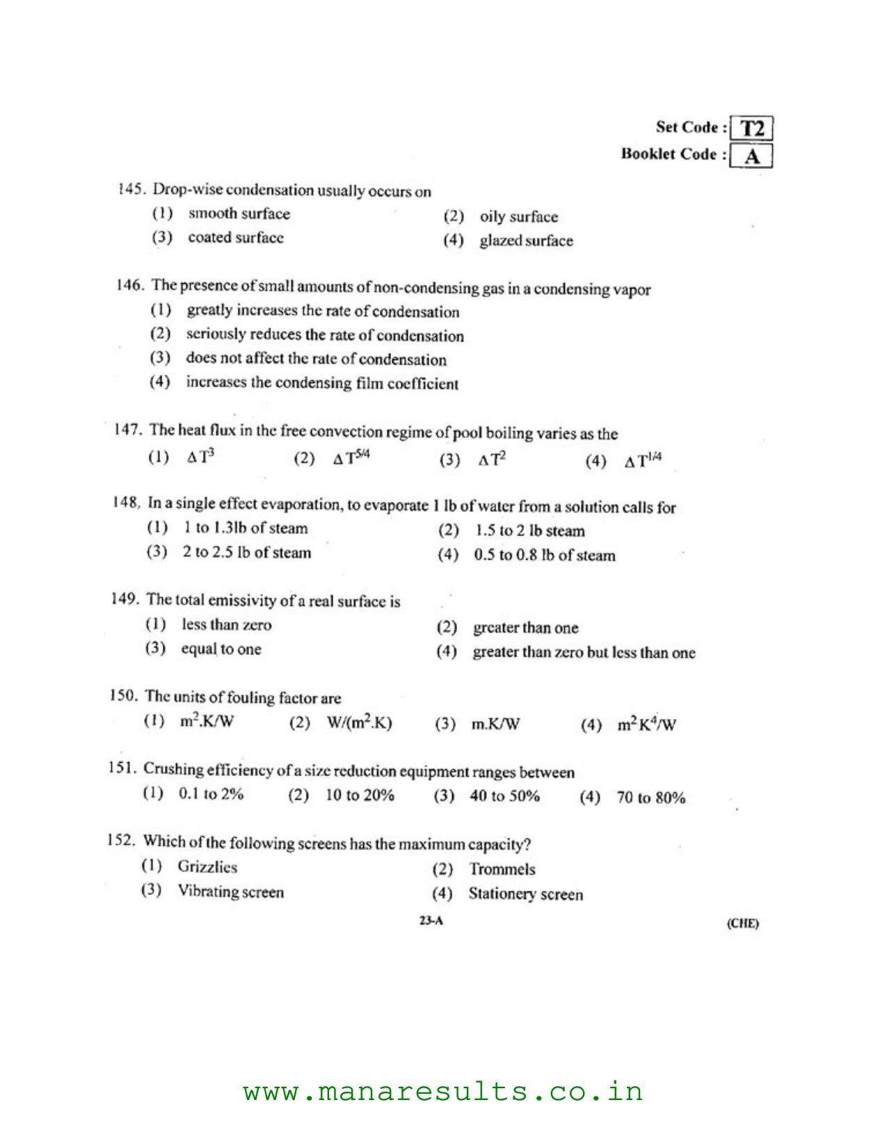 AP ECET 2016 Chemical Engineering Old Previous Question Papers - Page 20