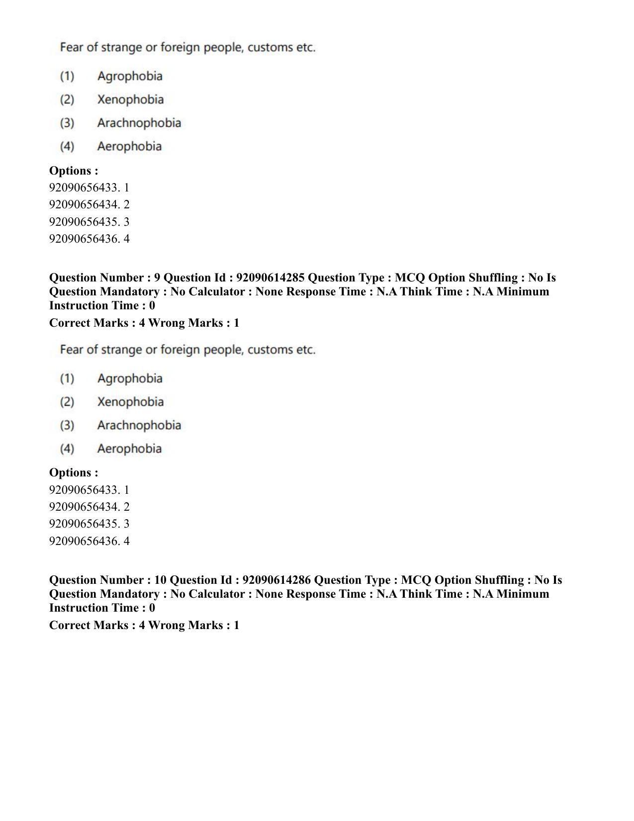 CUET PG 2023: SCQP22 – Nanoscience/Integrative Biosciences(Eng)-Shift 2 (12-06-2023) Question Paper - Page 11