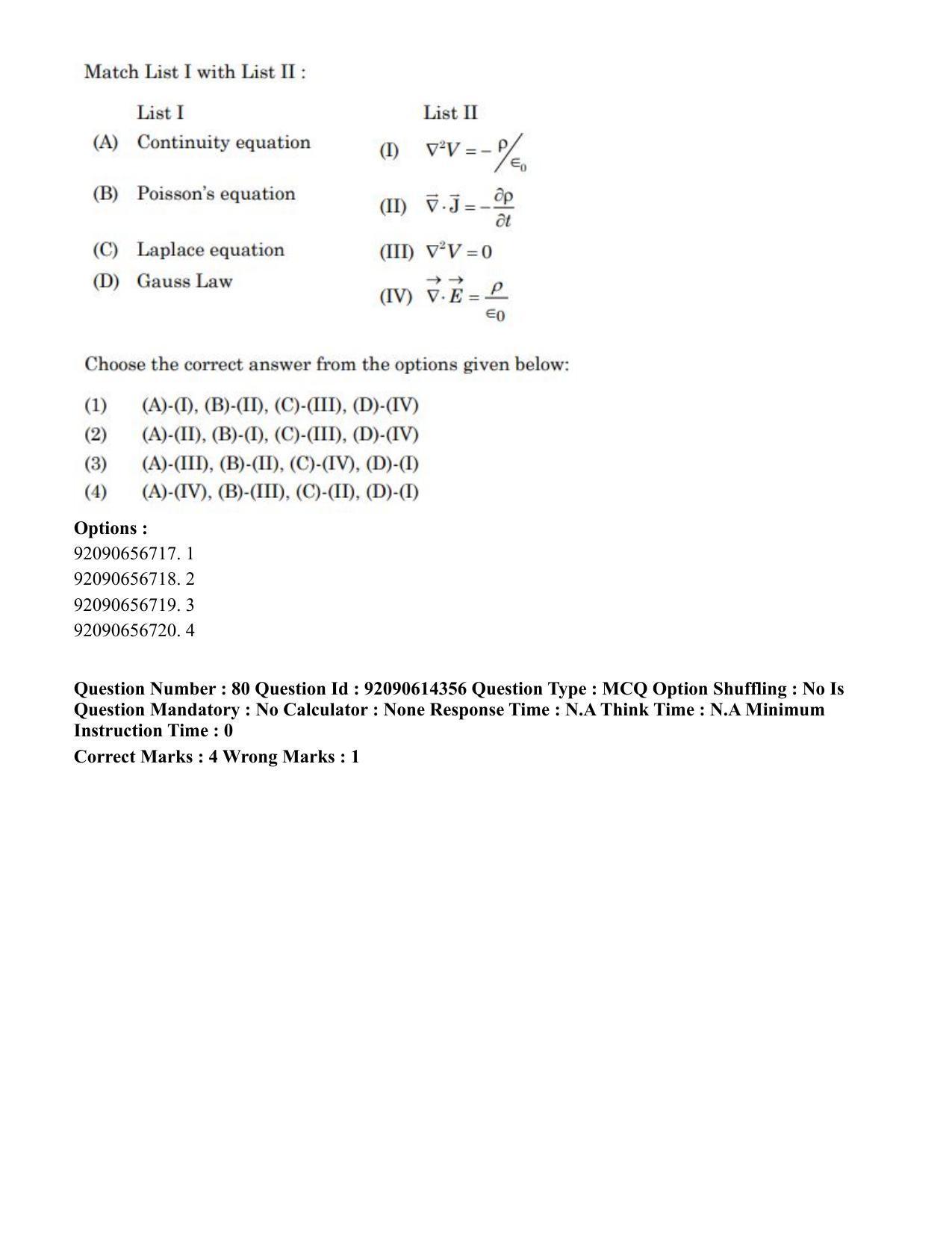 CUET PG 2023: SCQP22 – Nanoscience/Integrative Biosciences(Eng)-Shift 2 (12-06-2023) Question Paper - Page 85