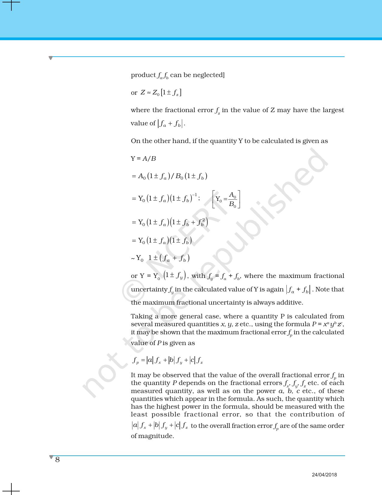 NCERT Laboratory Manuals for Class XII Physics - Introduction to Major skills in Physics practical work - Page 8