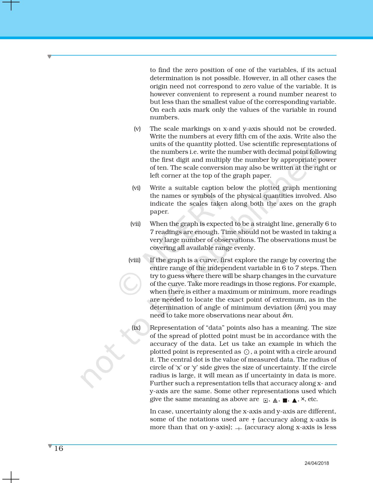 NCERT Laboratory Manuals for Class XII Physics - Introduction to Major skills in Physics practical work - Page 16