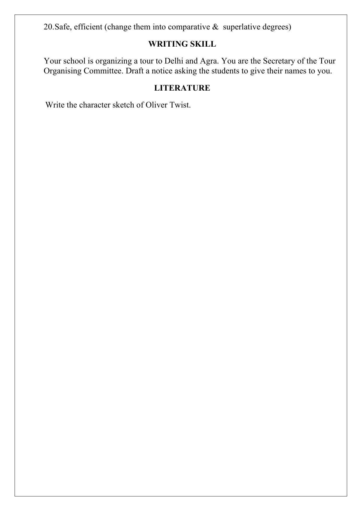 CBSE Worksheets for Class 6 English Grammer Assignment - Page 2