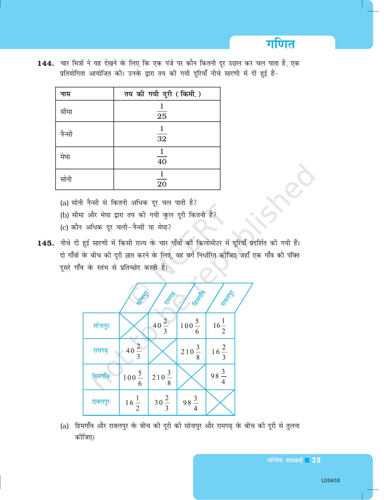 NCERT Exemplar Class 8: गणित यूनिट 1 (परिमेय संख्याएँ) - Page 23
