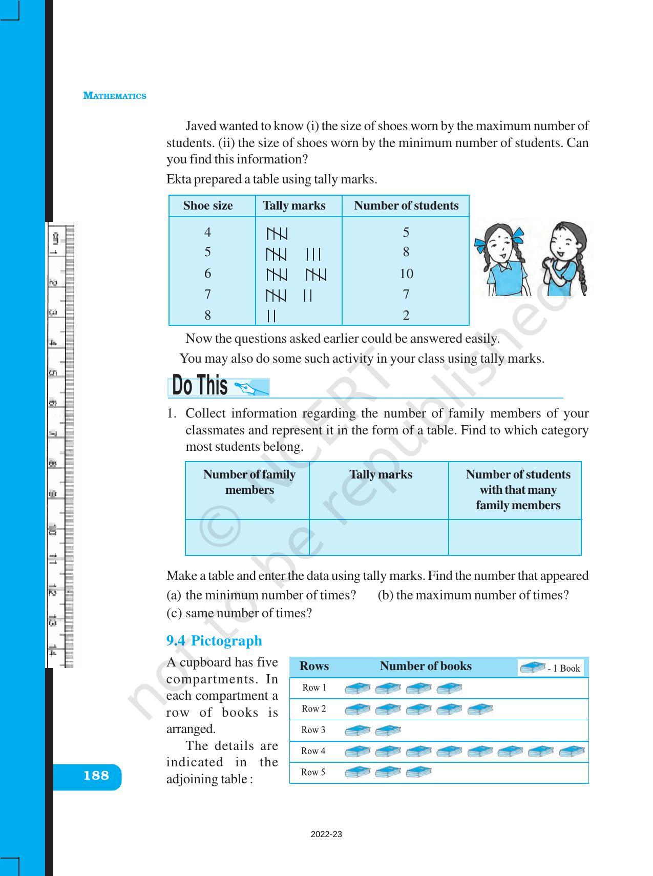 NCERT Book for Class 6 Maths: Chapter 9-Data Handling - Page 5