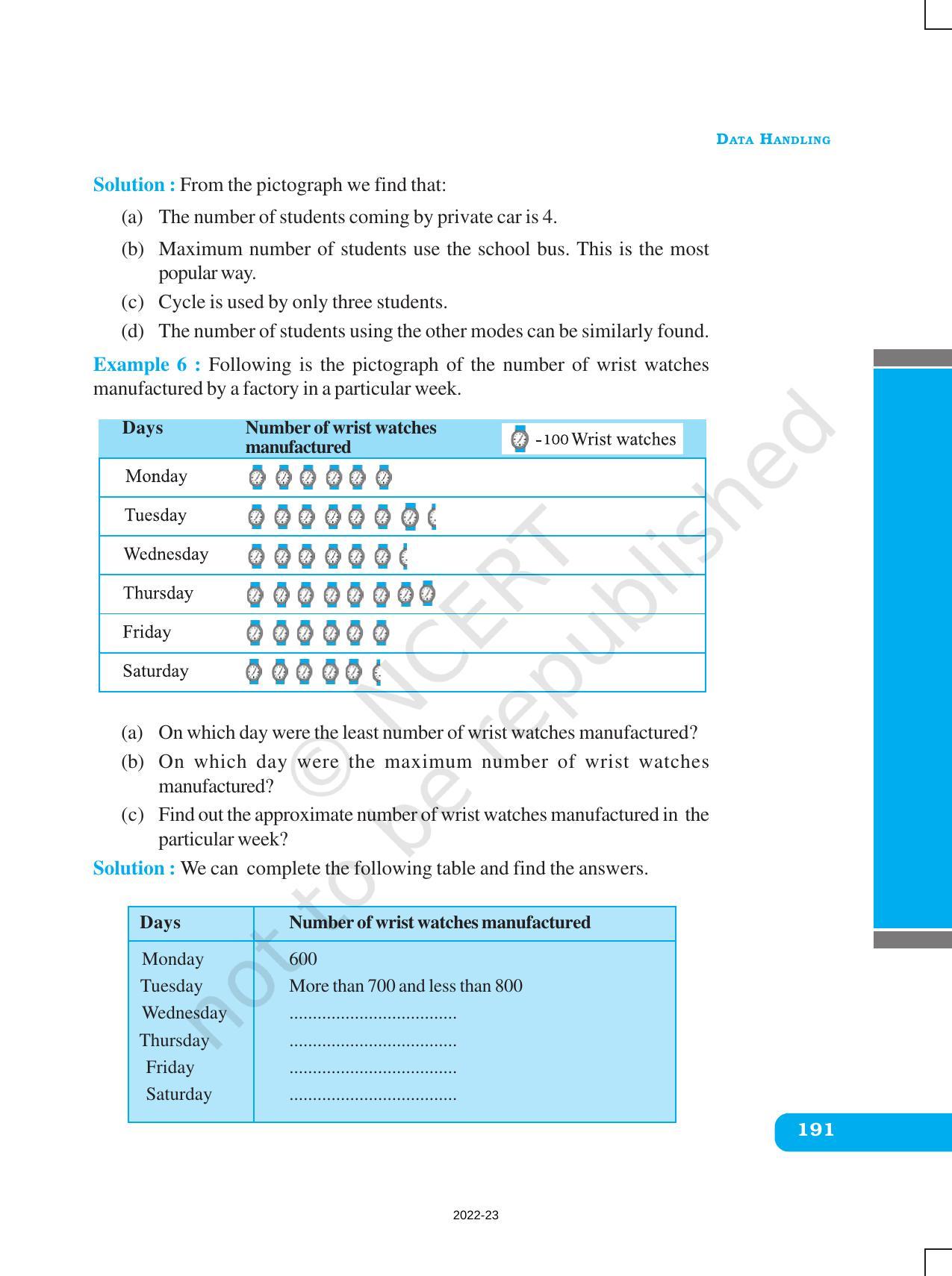 NCERT Book for Class 6 Maths: Chapter 9-Data Handling - Page 8
