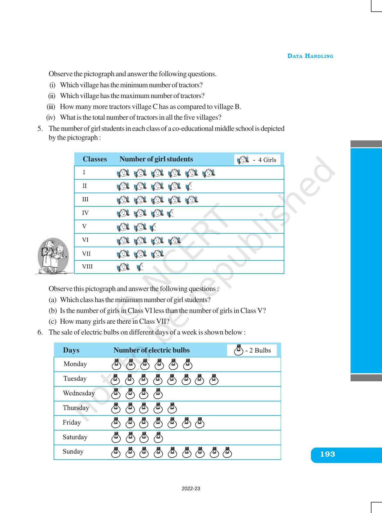 NCERT Book for Class 6 Maths: Chapter 9-Data Handling - IndCareer Schools