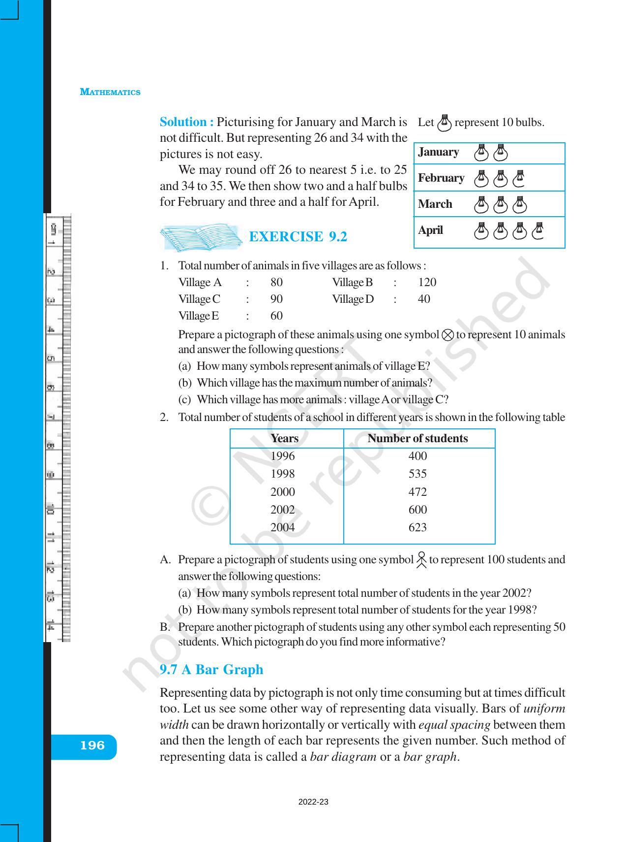 NCERT Book for Class 6 Maths: Chapter 9-Data Handling - Page 13