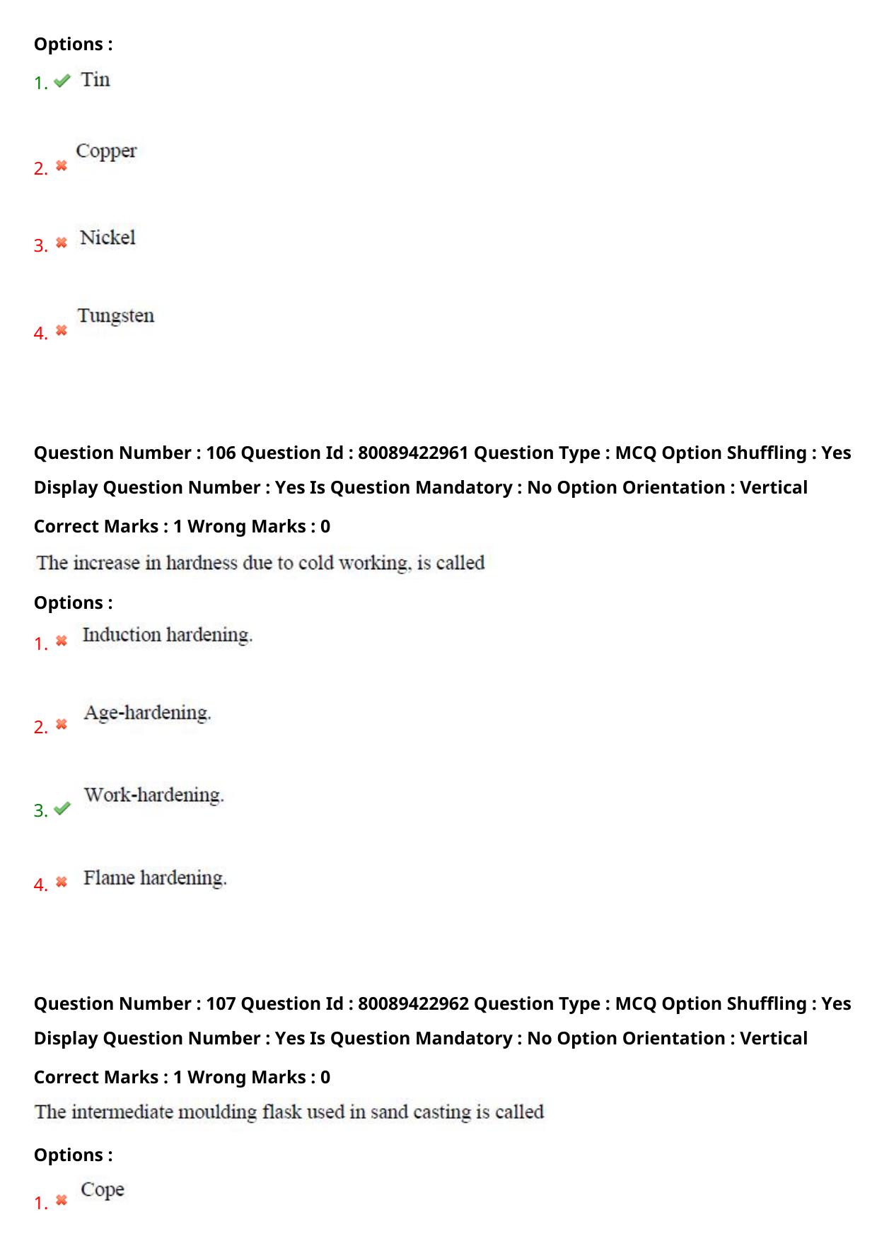 TS ECET 2021 Mechanical Engineering Question Paper - Page 59