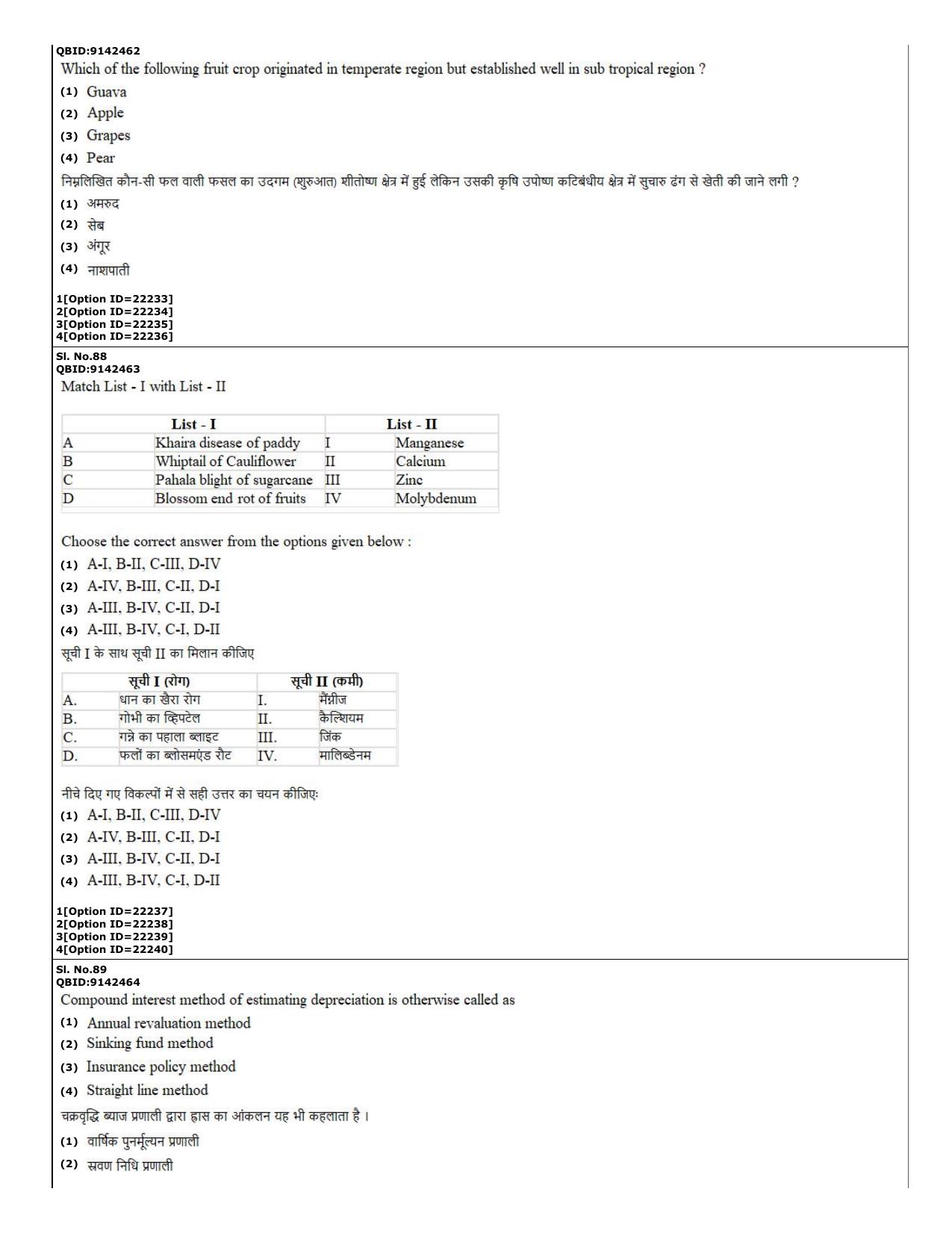CUET (PG) 2022: PGQP-08 Agri-Business Management (07-09-2022) Question Paper - Page 35