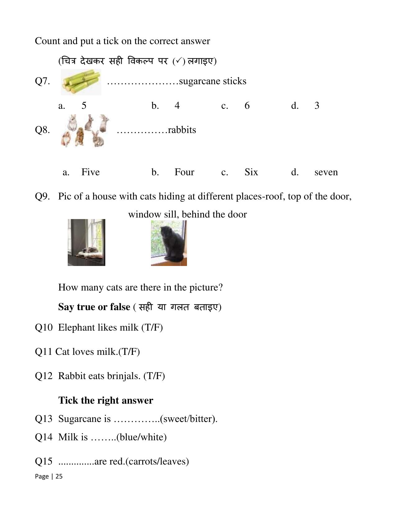 Chhattisgarh Board Class 2 English Question Bank - Page 30