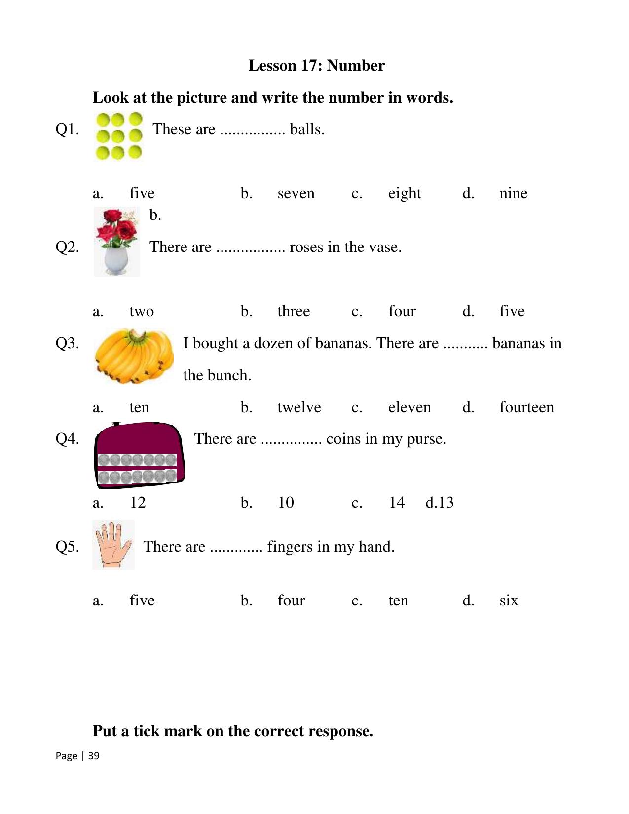 Chhattisgarh Board Class 2 English Question Bank - Page 44