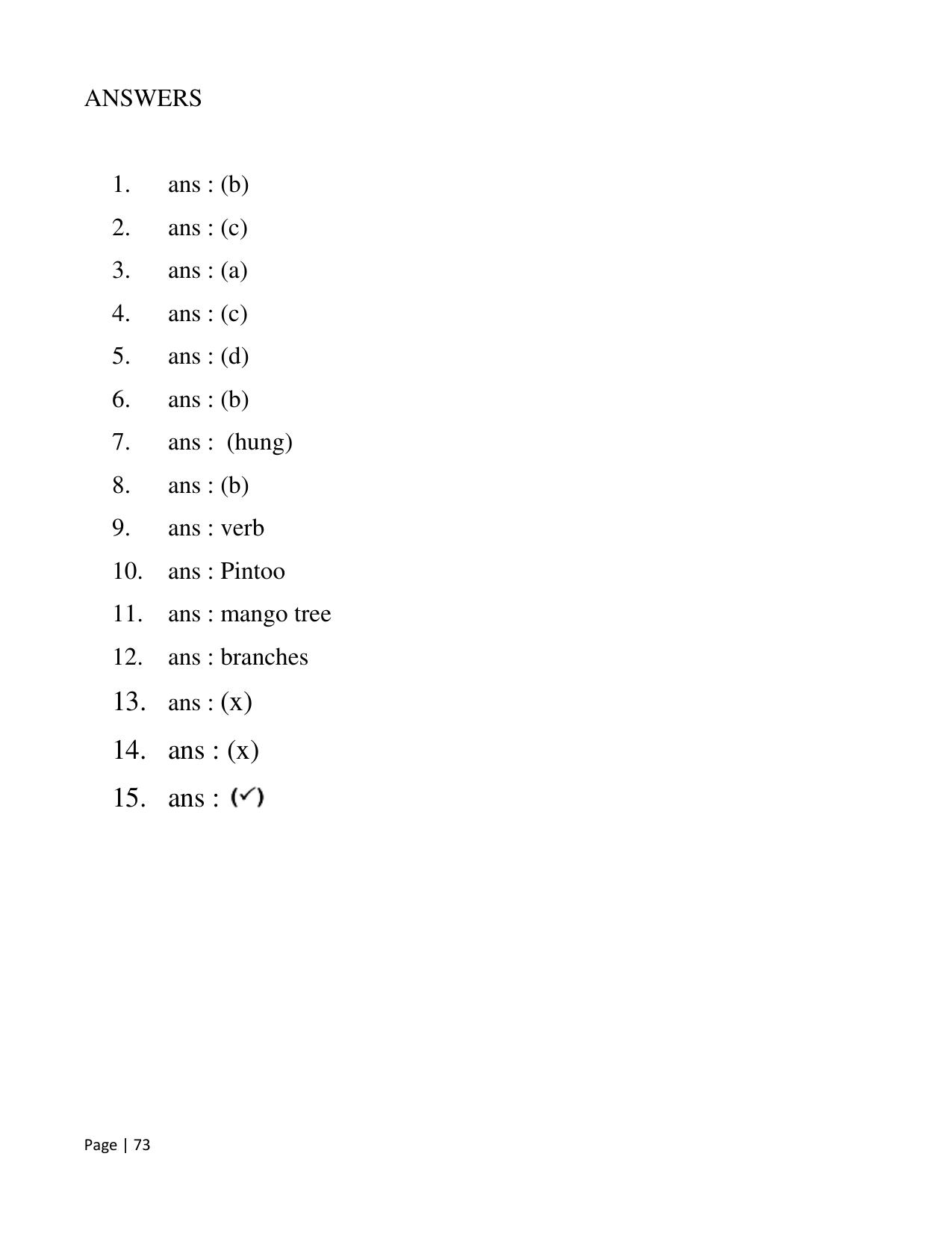 Chhattisgarh Board Class 2 English Question Bank - Page 78