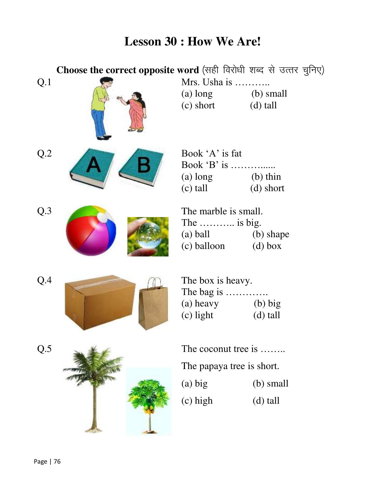 Chhattisgarh Board Class 2 English Question Bank - Page 81