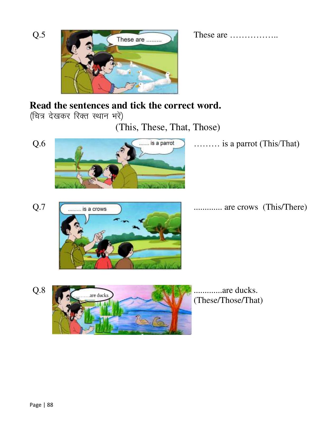 Chhattisgarh Board Class 2 English Question Bank - Page 93