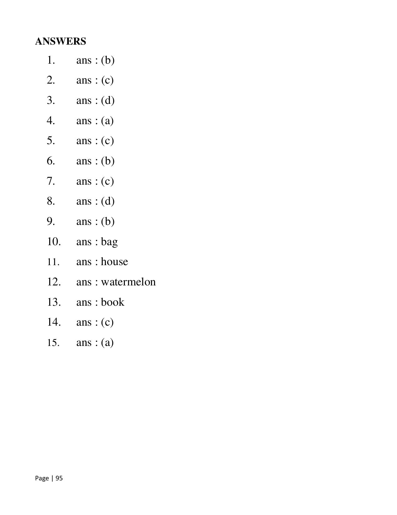 Chhattisgarh Board Class 2 English Question Bank - Page 100