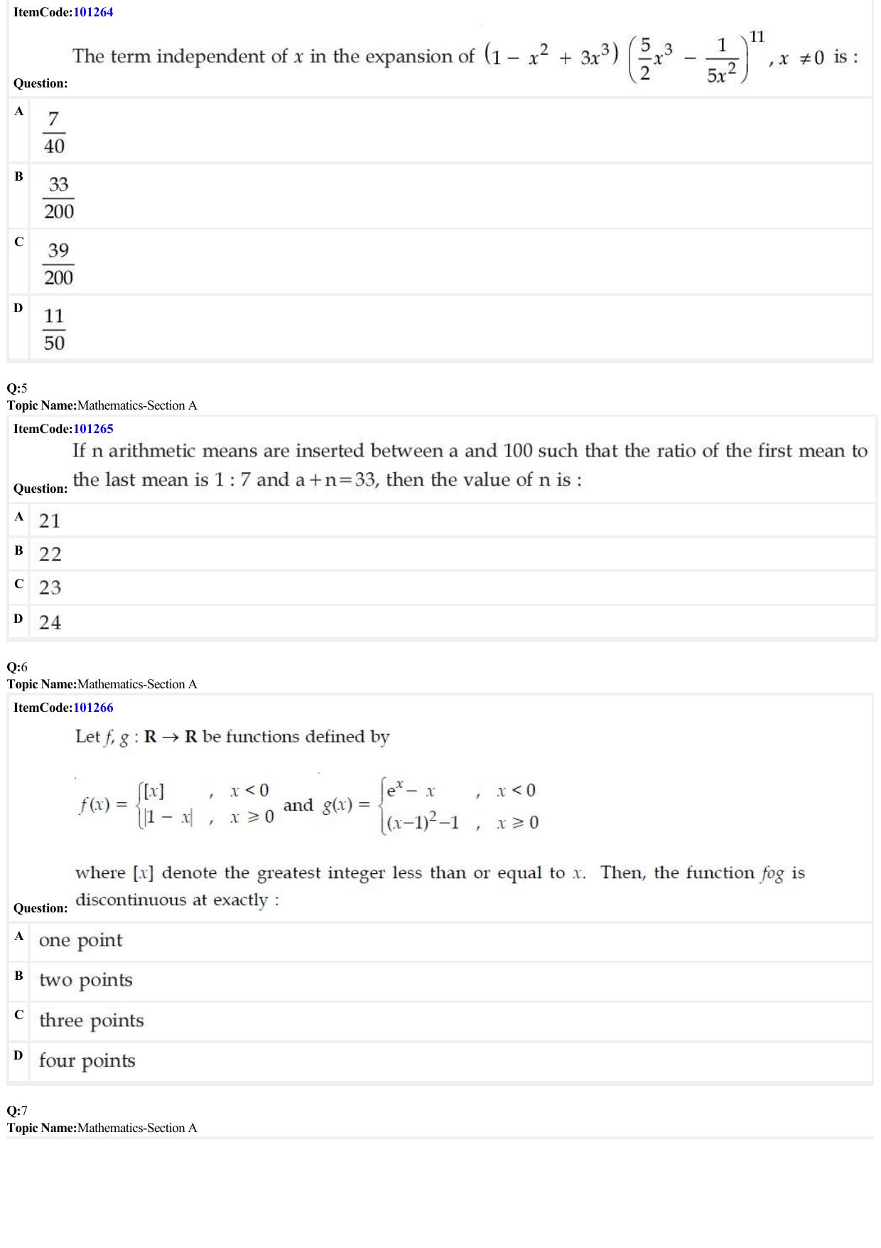 JEE Mains 2022: BTech English (Shift 2) 28-06-2022 Question Paper - Page 2