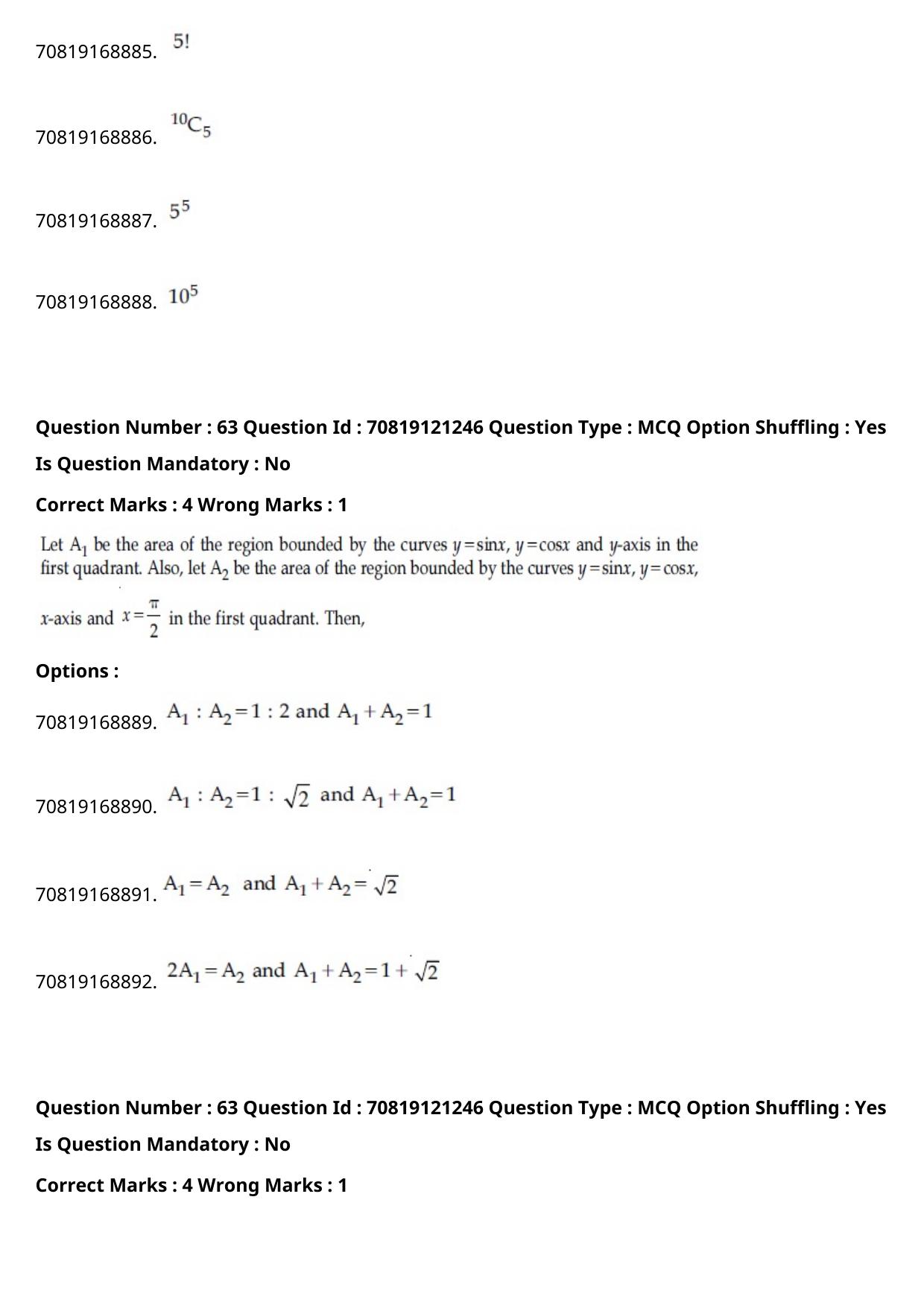 JEE Mains 2021: BTech Hindi (Shift 2) 26-02-2021 Question Paper - Page 74