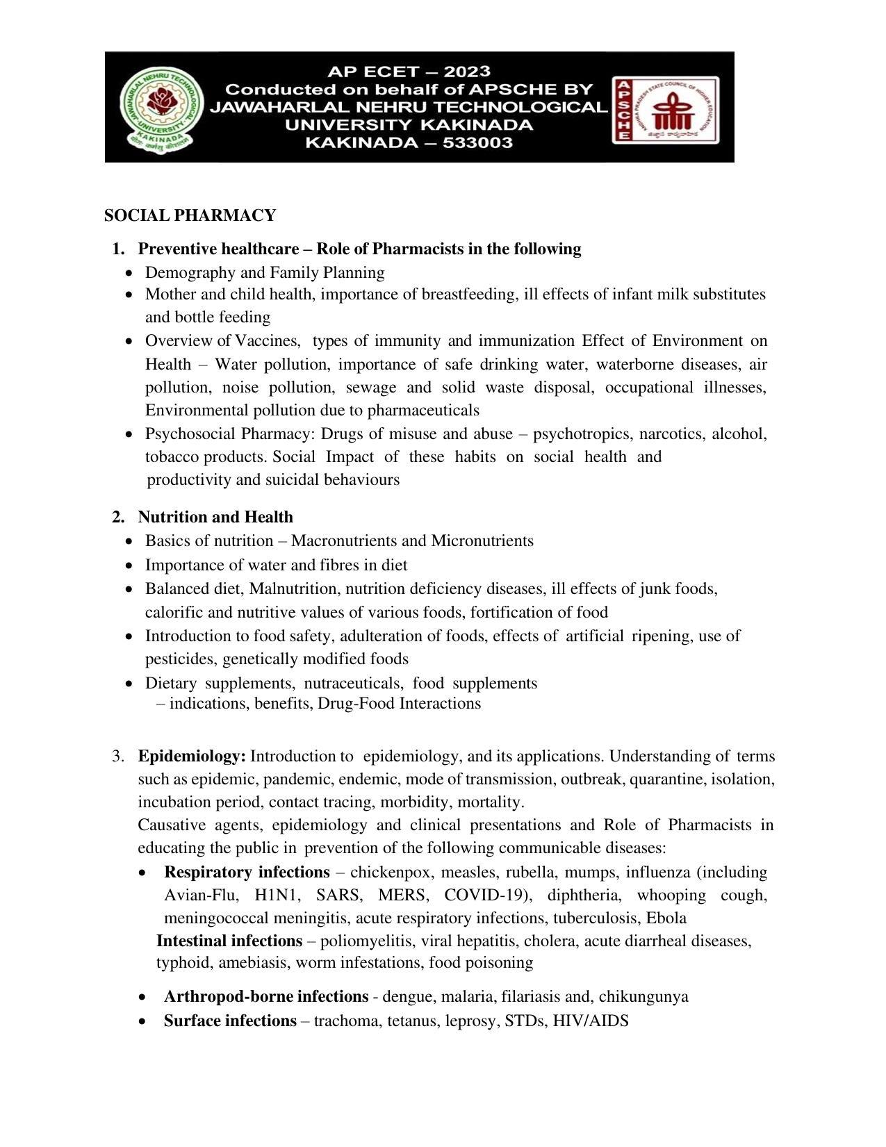 AP ECET SECTION III PHARMACOGNOSY Syllabus - Page 2