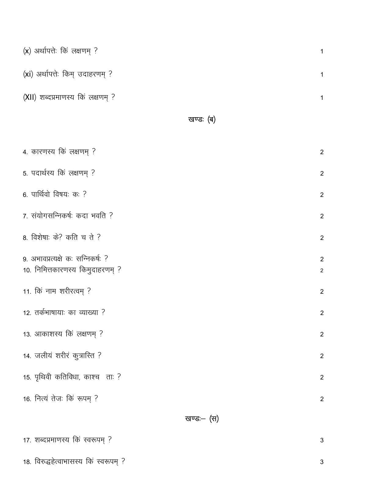 RBSE 2023 NYAYA DARSHANM Varishtha Upadhyay Paper - Page 8