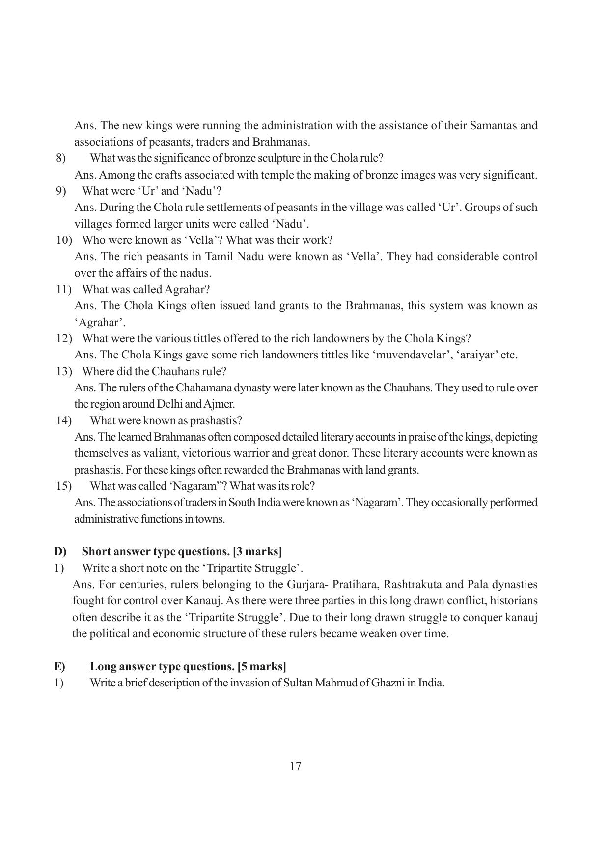 Tripura Board Class 7 Social Science English Version Workbooks - Page 17
