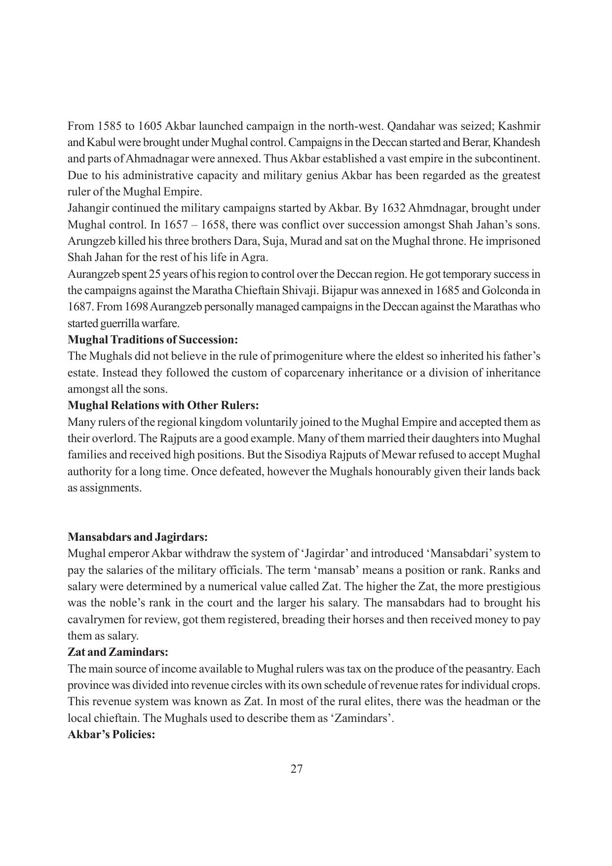 Tripura Board Class 7 Social Science English Version Workbooks - Page 27