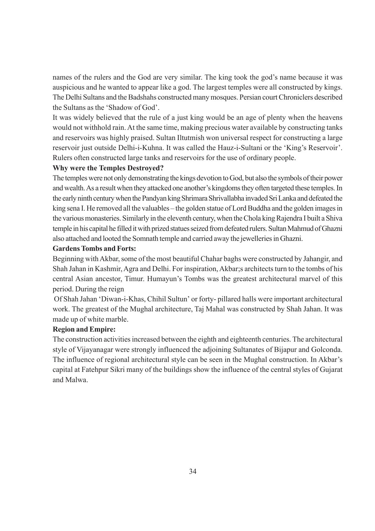 Tripura Board Class 7 Social Science English Version Workbooks - Page 34
