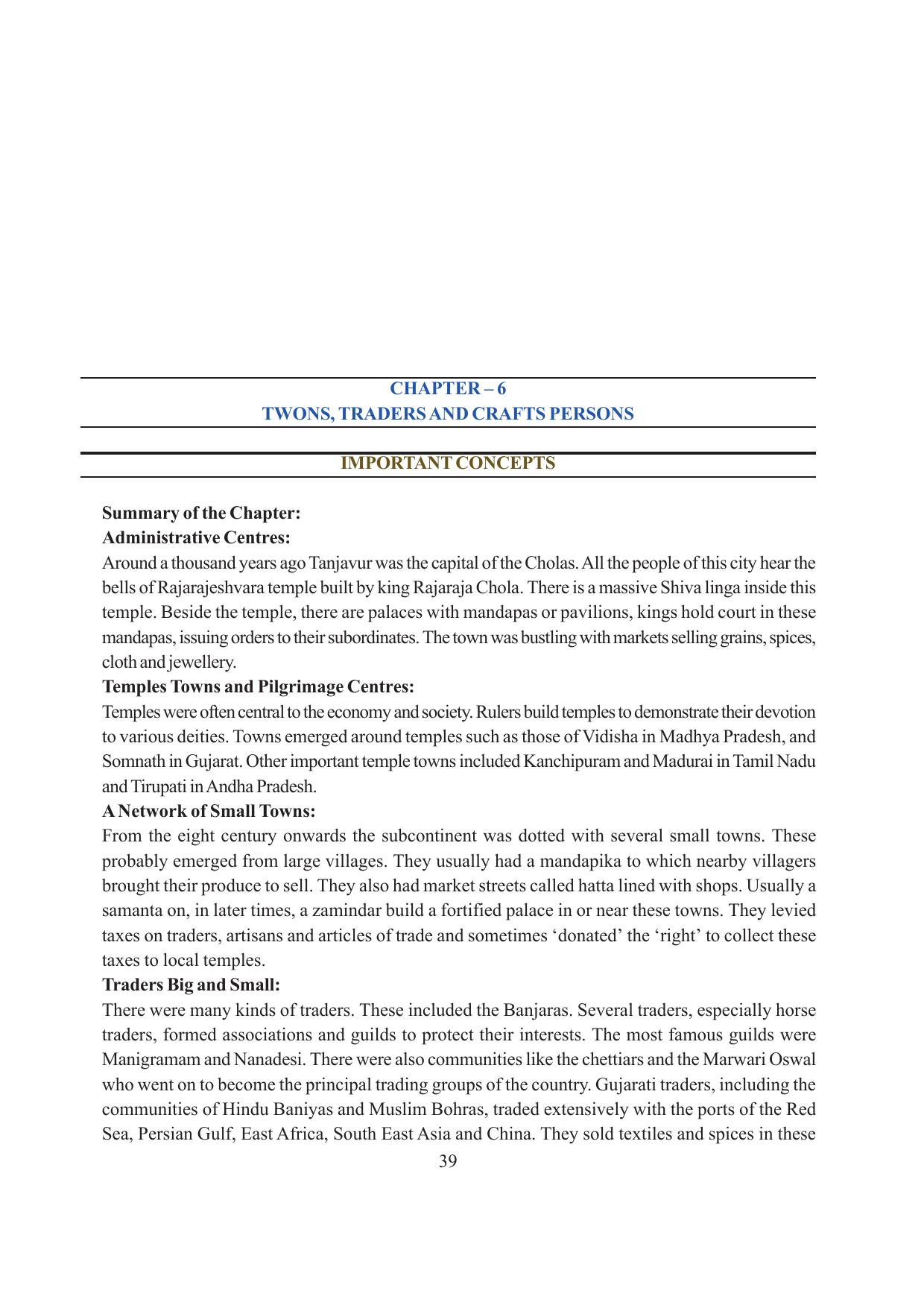 Tripura Board Class 7 Social Science English Version Workbooks - Page 39